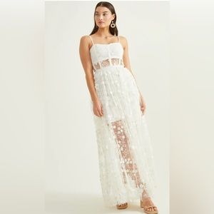Altar’d State Evangeline Floral Maxi Dress Lg
